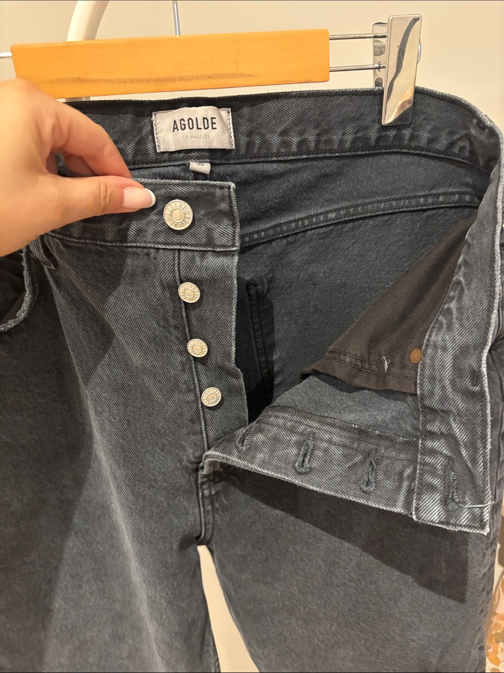 Agolde | 90s High Rise Straight Jeans - Picture 3 of 5